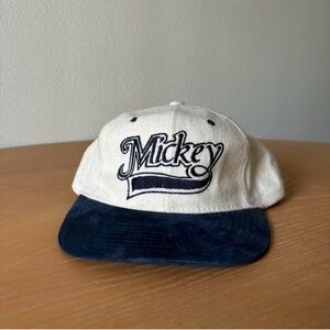 Vintage Mickey Cream and Black Cap